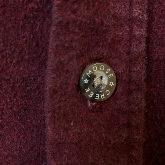Moose Creek Chamois Burgundy Button-Up Shirt - Workwear - Flannel - Heavyweight - Picture 5 of 5